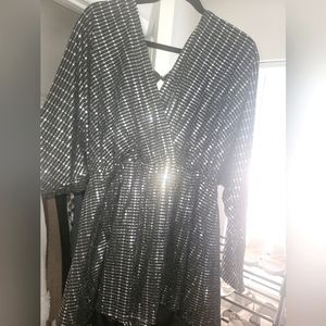 Belted Sequin Romper